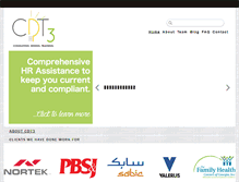 Tablet Screenshot of cdt3training.com
